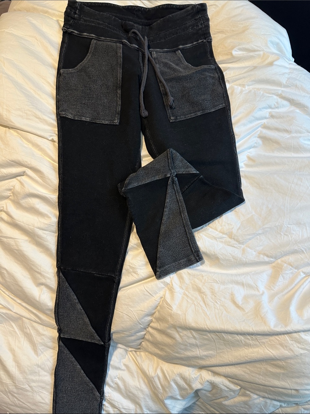 FP Movement by Free People Black & Gray Patch Leggings